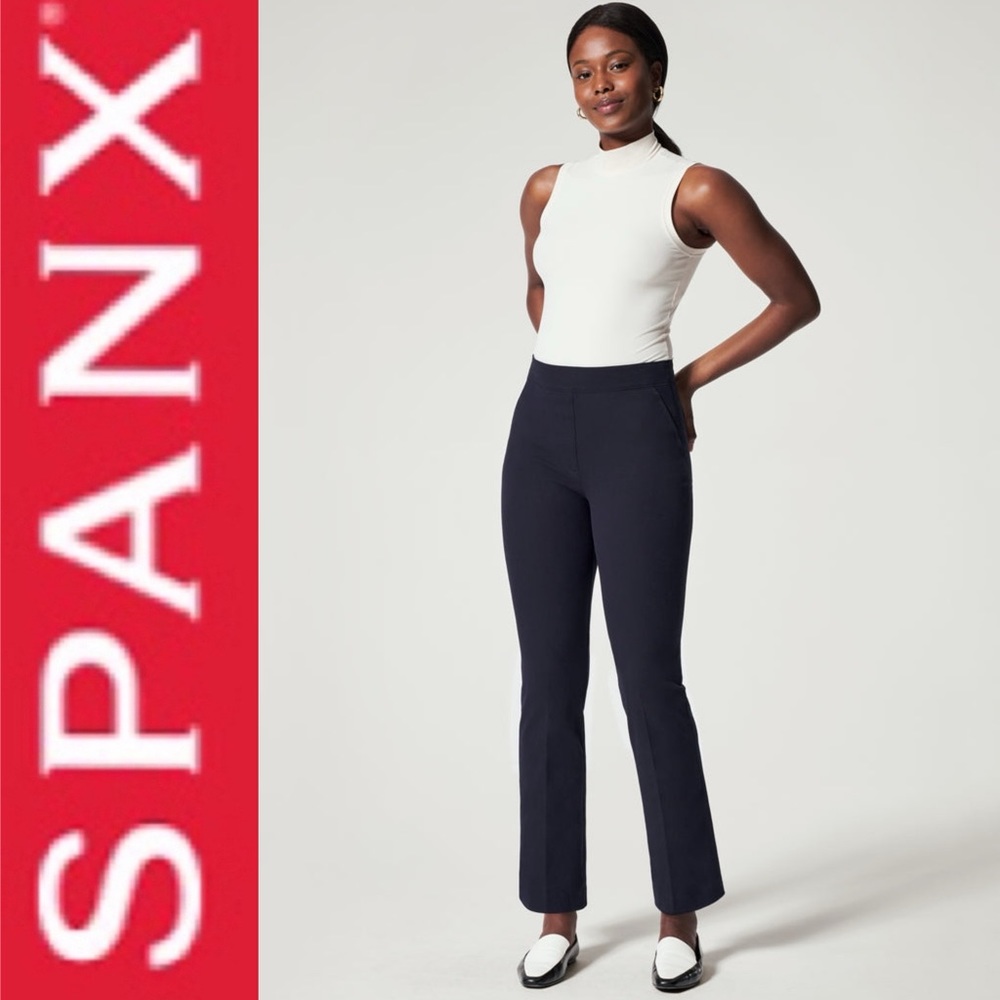 NWT SPANX On The Go Flare Pant Petite Size L